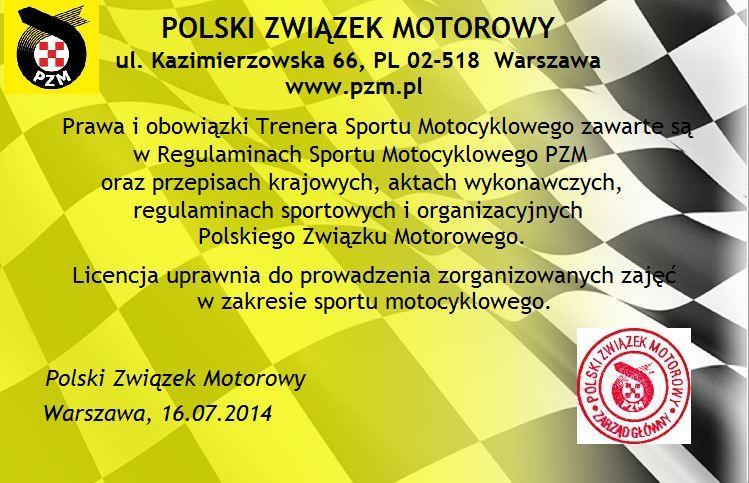 MOTOCYKLOWY Załącznik