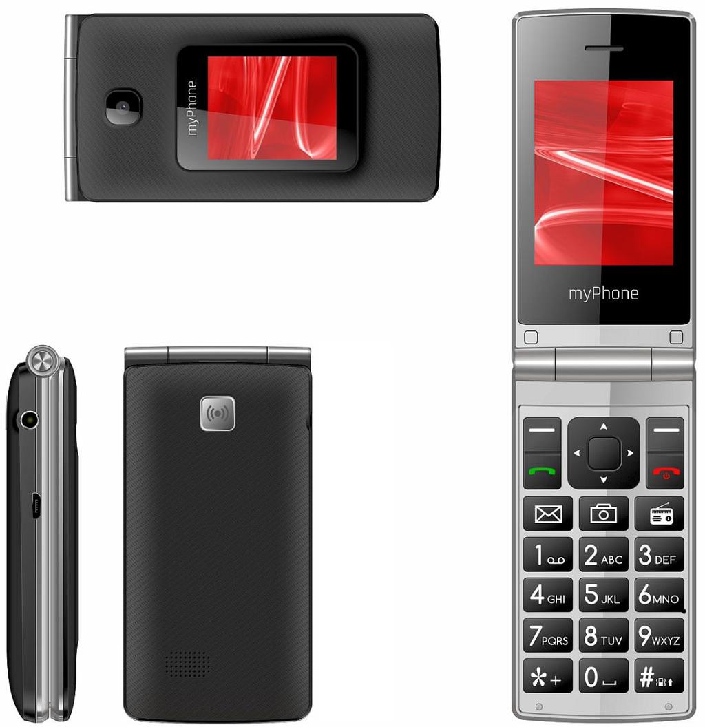 2018 mptech. Wszystkie prawa zastrzeżone. TANGO - PL Wygląd telefonu, jego przyciski i ich funkcje 1 Aparat Obiektyw aparatu fotograficznego.