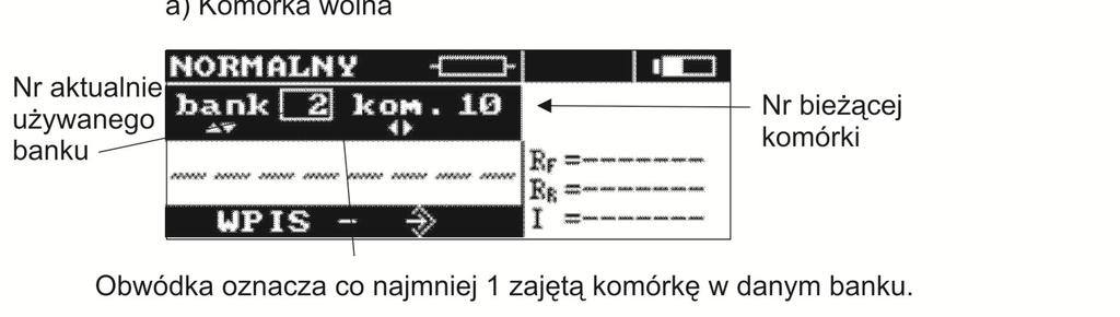 4 Pamięć wyników pomiarów Mierniki MMR-630 są wyposażone w pamięć 990 wyników pomiarów rezystancji. Miejsce w pamięci, w którym jest zapisywany pojedynczy wynik nazywa się komórką pamięci.