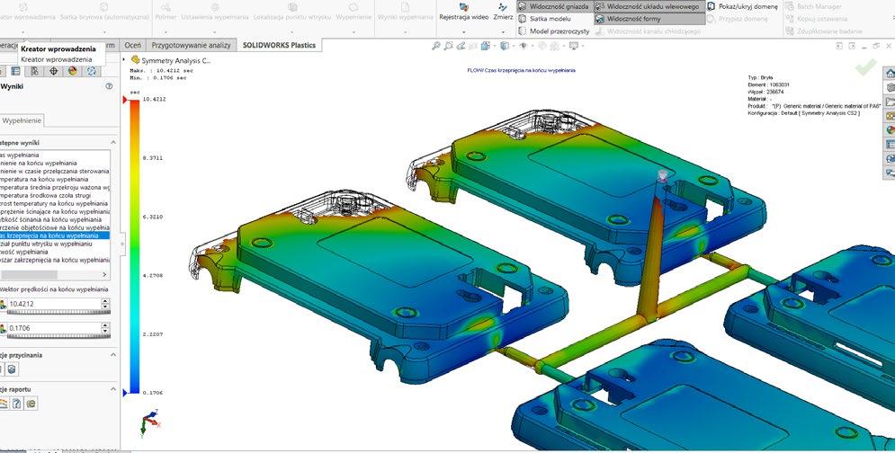 OBLICZENIA WYTRZYMAŁOŚCIOWE SOLIDWORKS PLASTICS SZKOLENIE Z CERTYFIKOWANYM PODRĘCZNIKIEM W ZESTAWIE Celem szkolenia jest poznanie funkcjonalności oraz możliwości systemu SOLIDWORKS Plastics