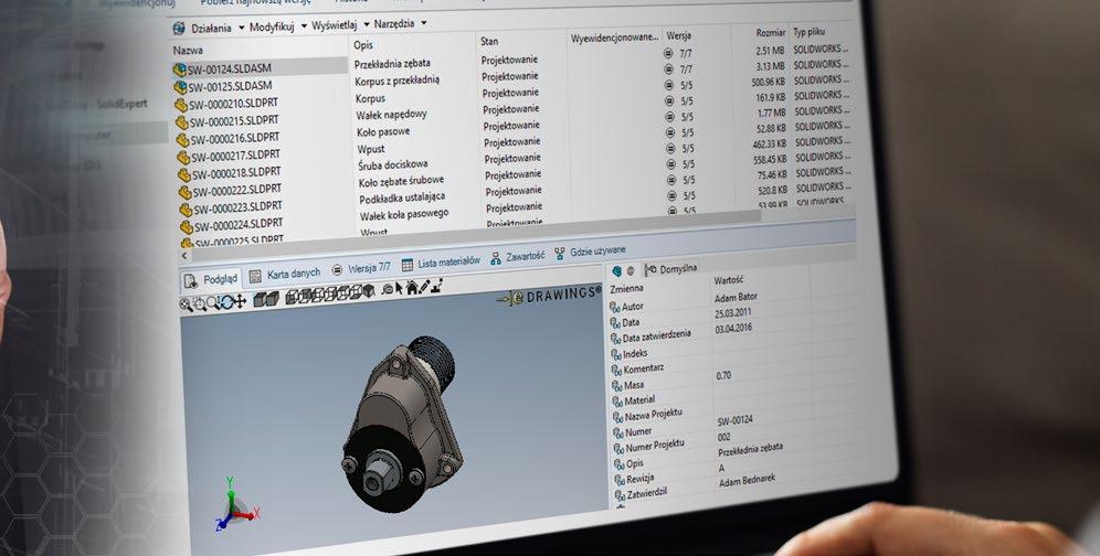 ZARZĄDZANIE - SOLIDWORKS PDM 7.