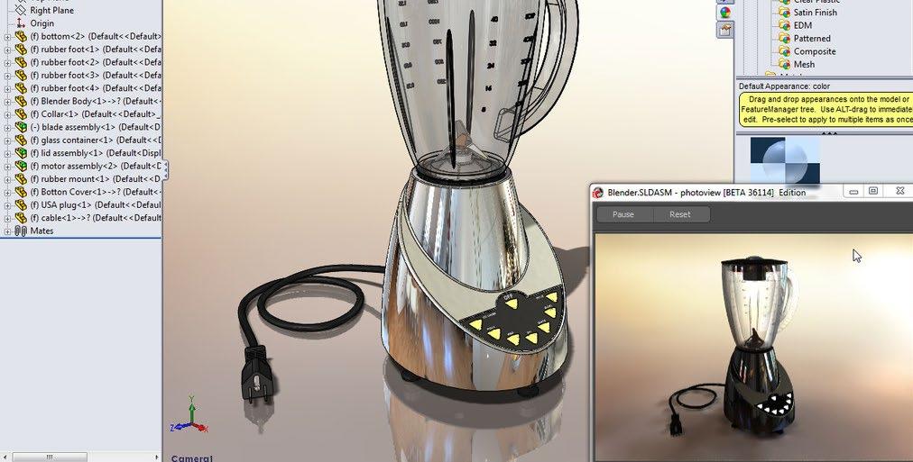 WIZUALIZACJA SOLIDWORKS PHOTOVIEW 360 SZKOLENIE Z CERTYFIKOWANYM PODRĘCZNIKIEM W ZESTAWIE Celem szkolenia jest poznanie podstaw tworzenia wizualizacji modeli przy użyciu oprogramowania SOLIDWORKS