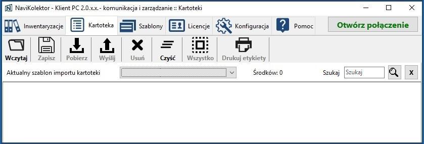 10. Import kartoteki środków trwałych Program umożliwia przeprowadzenie procesu inwentaryzacji w dwóch trybach: z wykorzystaniem kartotek środków trwałych lub bez. 10.