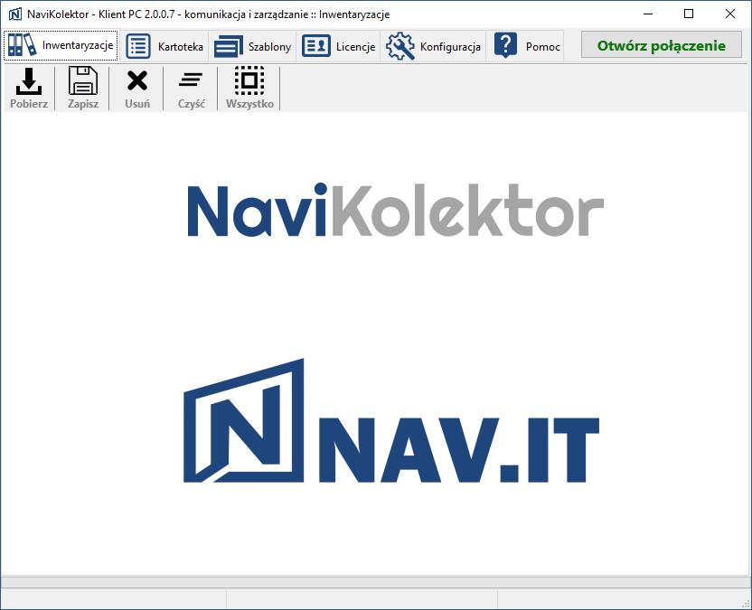 4.1.2 Uruchomienie programu - Terminal Danych W celu uruchomienia aplikacji na terminalu danych należy dwukrotnie kliknąć w ikonę programu na pulpicie terminala, która została stworzona automatycznie