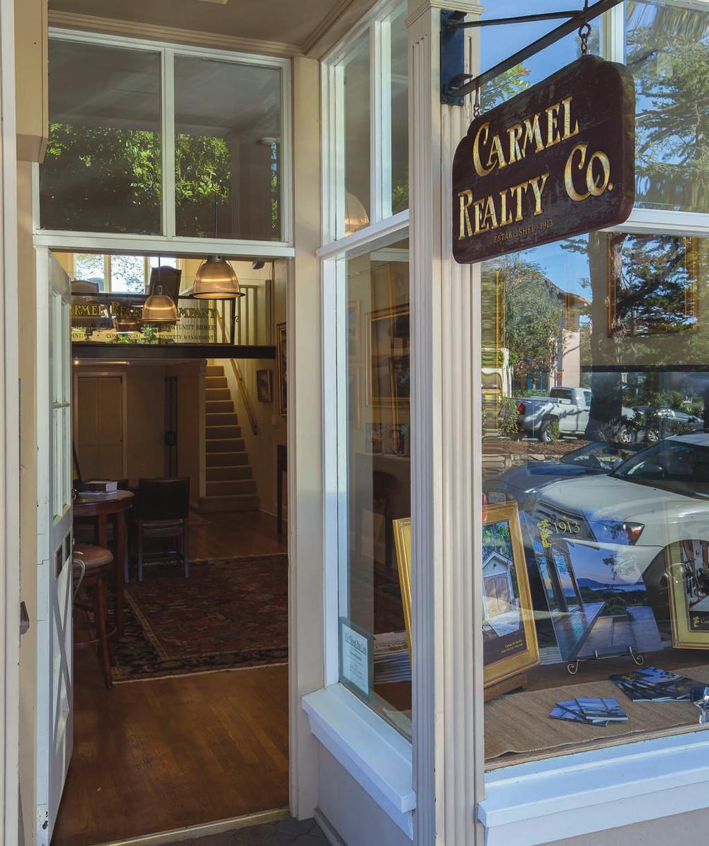 Table of Contents Letter From Carmel Realty Company.......... 2 Carmel.................................... 4 Pebble Beach............................... 5 Carmel Valley.............................. 6 Monterey & Pacific Grove.