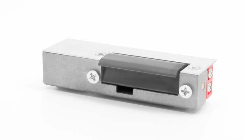 Elektrozaczep BIRA seria ELP 20mm do drzwi drewnianych przeciwpożarowych o klasyfikacji EI30 (certyfikat nr 1488-CPR-0508/W) typ pracy NC (normalnie zamknięty) lub NO (rewersyjny) wymiary: szerokość
