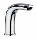 AI832001 box pcs. 8 Kg. 1,9 Miscelatore monocomando a cascata per lavabo con scarico up & down; con flex inox cm 37 att. 3/8 F.