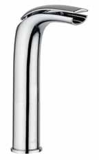 Jednouchwytowa bateria umywalkowa cascade z zaworem odpływowym up & down, nierdzewnymi elastycznymi rurami przyłączeniowymi 37 cm, złączką 3/8 F. AI832201 box pcs. 8 Kg.
