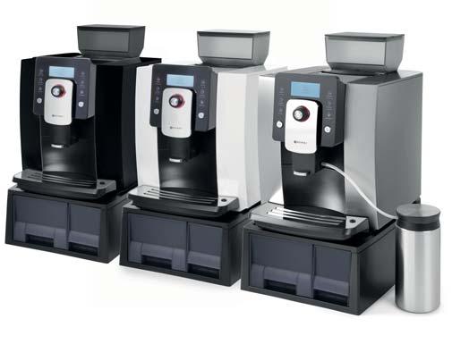 Ekspres do kawy automatyczny One Touch Możliwość zaprogramowania rożnych napojów: espresso, lungo, cappuccino, latte, gorące mleko, gorące spienione mleko, gorąca woda Przygotowanie kawy cappuccino i