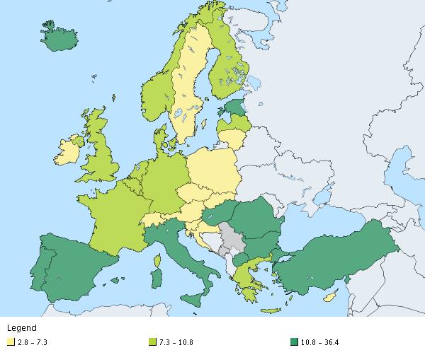 Osiągnięcia w zakresie ograniczania zjawiska przedwczesnego kończenia nauki w Polsce Polska nadal należy do czołówki państw w Europie w ograniczeniu zjawiska przedwczesnego kończenia nauki Odsetek