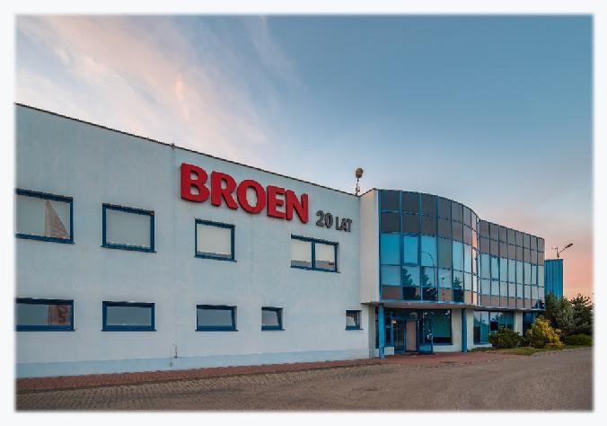 CASE STUDY BROEN S.A. Modernizacja oświetlenia całego zakładu KLIENT: BROEN S.A. BROEN to przodujący producent zaworów oraz technologii sterujących przepływem wody, gazu, powietrza, paliw i olejów