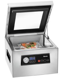 265 mm waga: 30 kg GTIN: 4015613708355 300301 UVP* 9 451,- PLN Pakowarka próżniowa K 300/60L, tworzywo sztuczne materiał pokrywy: szkło długość listwy zgrzewającej: 300 mm pompa