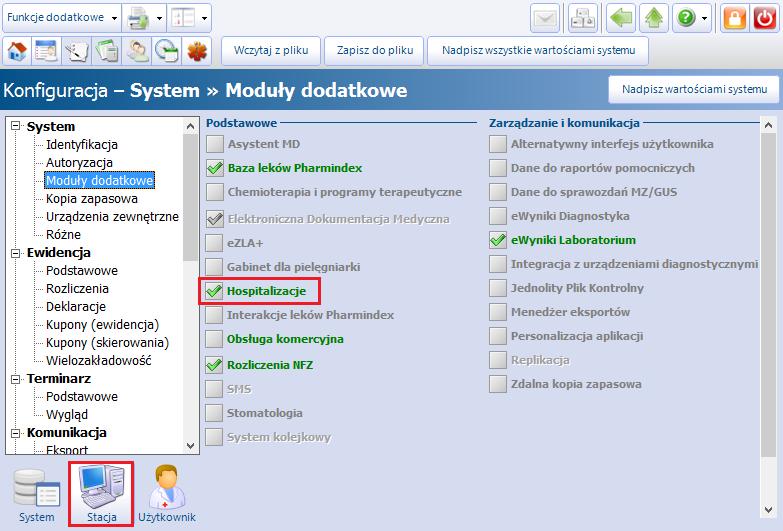 Rozpoczęcie pracy z modułem Po poprawnym