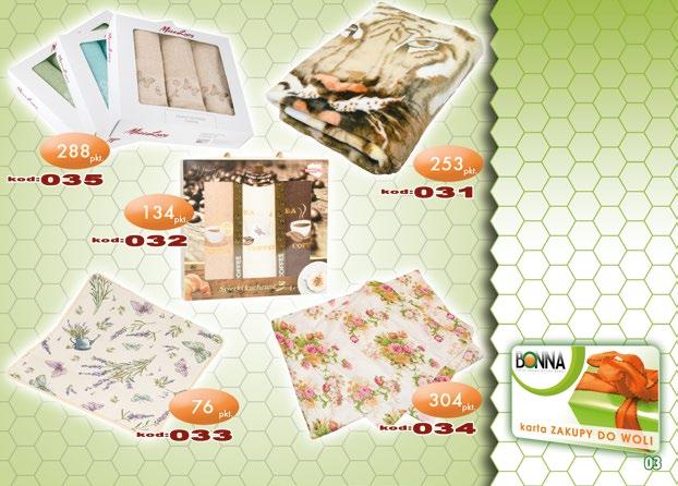 Koc akrylowy 150x200cm kod: 031 pkt: 253 Ściereczki kuchenne komplet 3 szt.