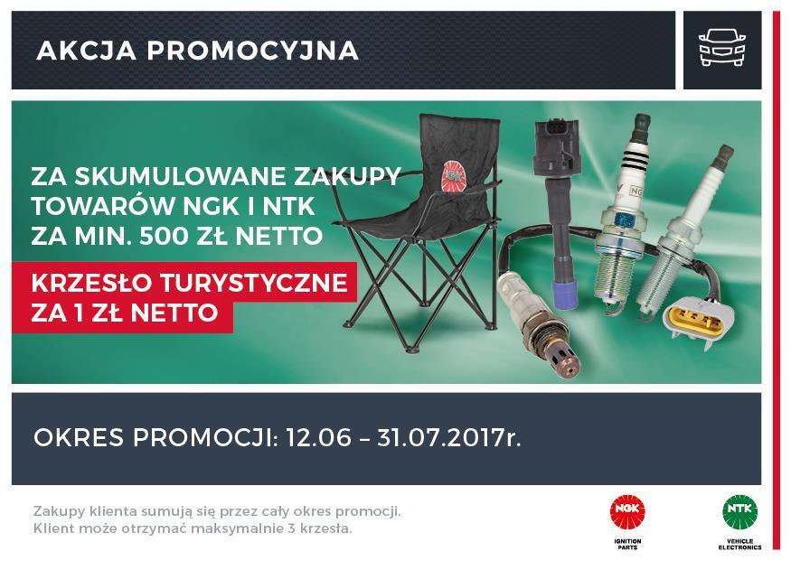 Produkty NGK NTK Za skumulowane zakupy produktów NGK i NTK za min.