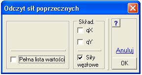 Wyniki W menu jest opcja Model ugięty, która pozwala pokazywać mapy i izolinie na modelu ugiętym. Po włączeniu tej opcji nie będzie moŝna dokonywać odczytów ani sporządzać list wartości.