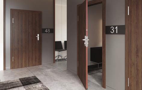 AKUSTYCZNEJ: Rw=32 db (32 36 db) płaskie (EI 30) model 2 (EI 60) model 3 (EI 30, EI 30 soft) Model 3,