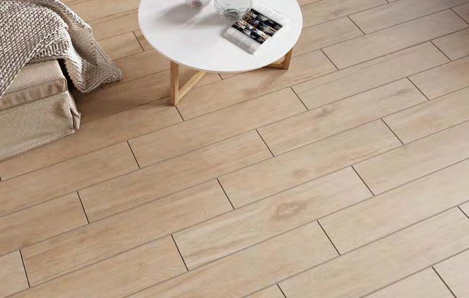 PŁYTKI NOWOŚĆ VERANO gres rektyfikowany, struktura drewna Verano Brown 90 x 17,5 cm Verano Cream