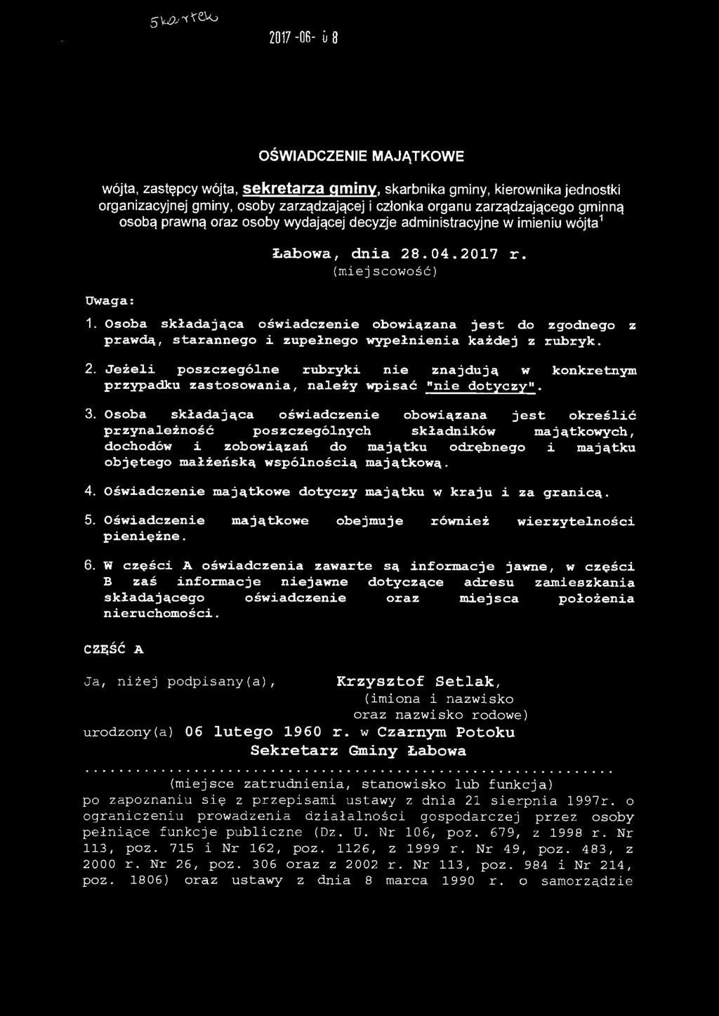 Z017-06- u 8 l : o:ąl l <: :'>l l>:y L.\fHl\\'A K.O.NCELAR!A OGOLNA Wp!y11cł. ZOl7-"94-1 8 l.. tl:.