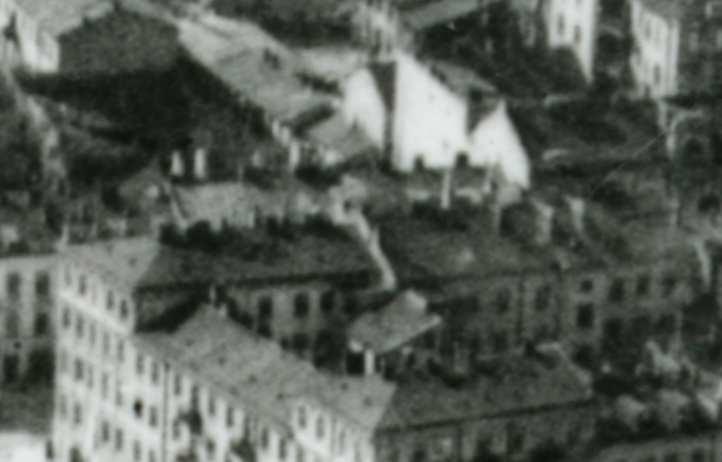 Lubartowska/A fragment of panorama of Lublin in the 1930s, Lubartowska