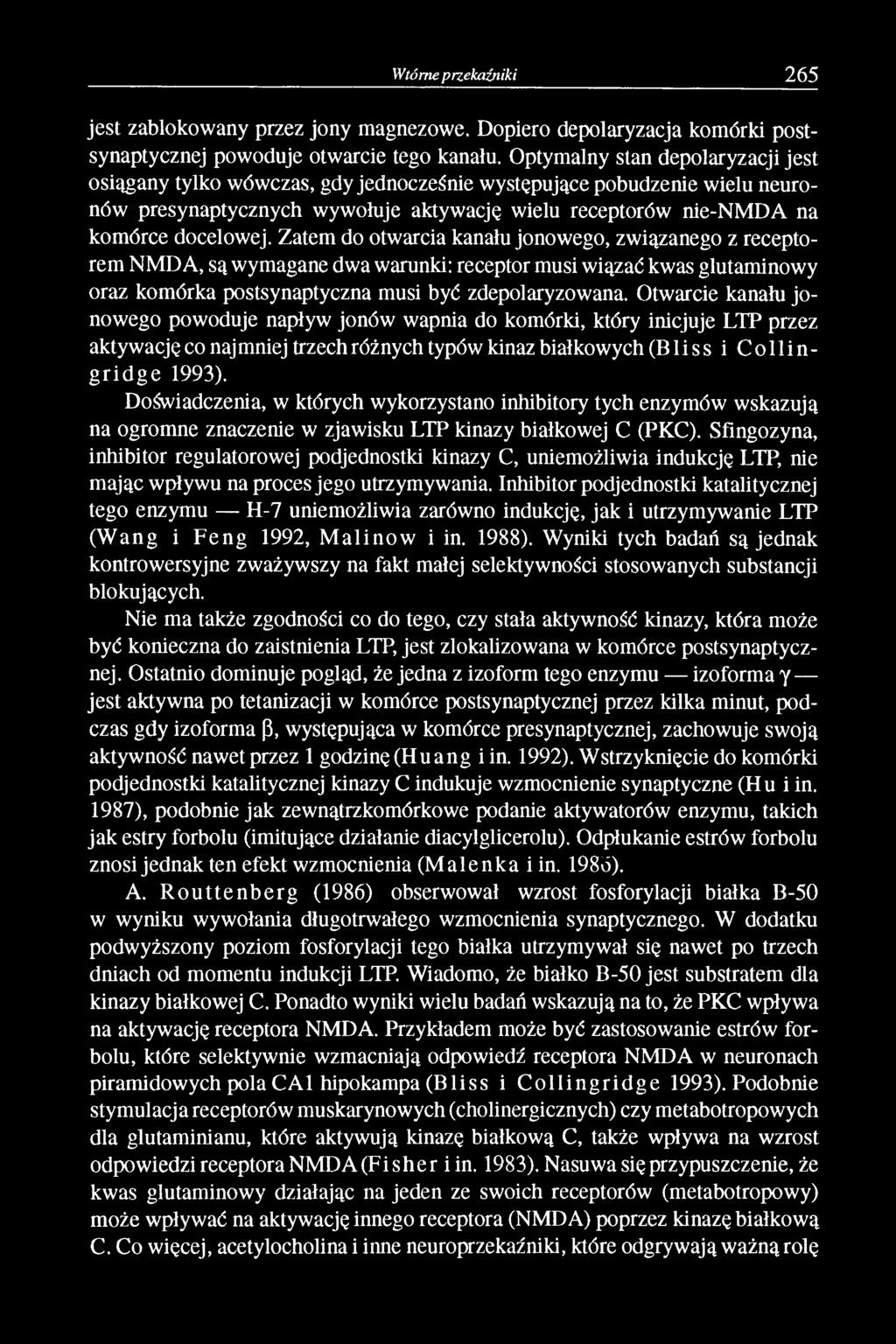 Zatem do otwarcia kanału jonowego, związanego z receptorem NMDA, są wymagane dwa warunki: receptor musi wiązać kwas glutaminowy oraz komórka postsynaptyczna musi być zdepolaryzowana.