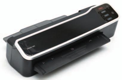 OPRAWA DOKUMENTÓW laminatory 02 LAMINATOR VISION G60 szerokość laminacji 335 mm (A3+); laminacja na gorąco lub na zimno; funkcja cofania; dioda sygnalizująca