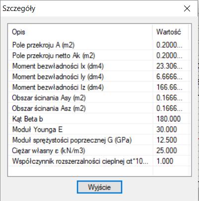 Istnieją 3 sposoby osadzenia belki, które mogą zostać wybrane również za pomocą klawiatury. Użyj klawisza TAB, aby zmienić początek i koniec wyrównania.