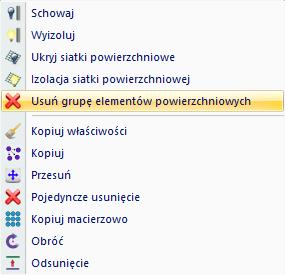 ELEMENTY POWIERZCHNIOWE 3D Elementami powierzchniowymi 3D można modelować dowolny kształt (pionowy, poziomy, wklęsły, nachylony) i powierzchnie w obrębie wspólnej granicy.