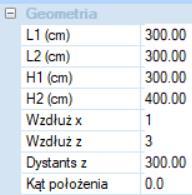 powielaniem elementów w kierunkach x i z.