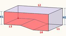 POWIERZCHNIE 3D Powierzchnie 3D Wybierz jedną z proponowanych powierzchni 3D i określ parametry geometryczne, według rysunku. W przypadku płyt OEF aktywuj pole gruntu Ks (MPa/cm).