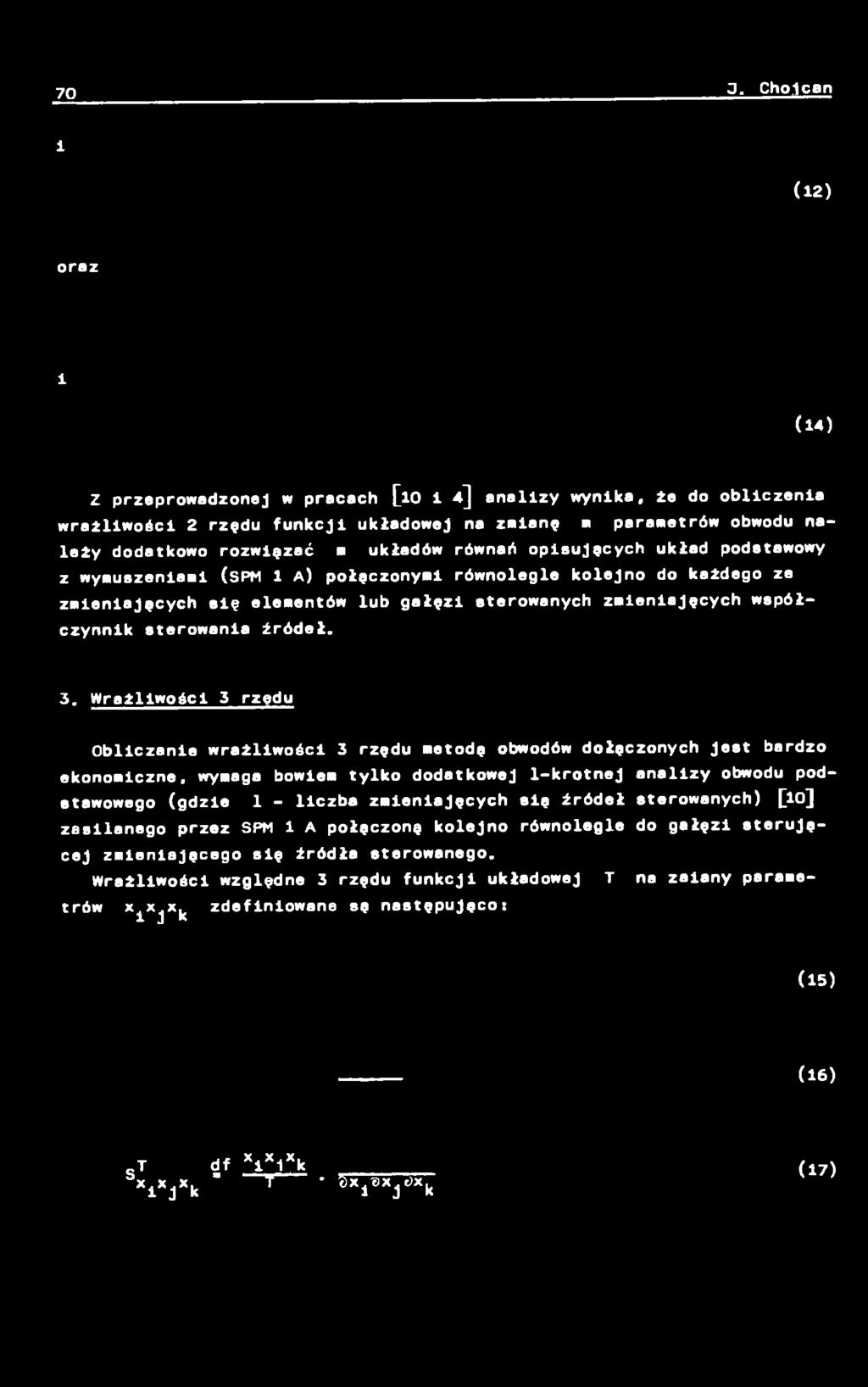 obwodu podstawowego (gdzie 1 - liczba zmieniajęcych się źródeł sterowanych) lo] zasilanego przez SPM 1 A połęczonę kolejno równolegle do gełęzi sterujęcej