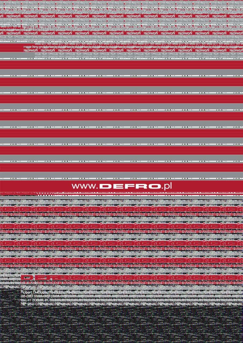 DEFRO Spółka z ograniczoną odpowiedzialnością Sp. k.