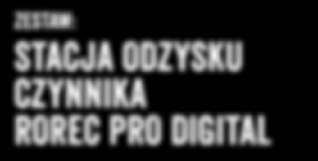 z użyciem środków chłodniczych klas A1, A2 i A2L. To zapewnia możliwość pracy z dowolnym systemem. Szybkość: Wysoka wydajność dwutłokowej sprężarki zapewnia szybkie odzyskiwanie czynnika.