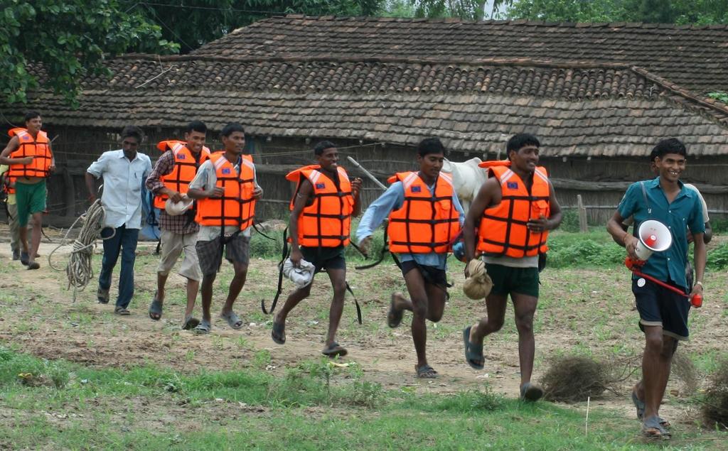 Przygotowania do powodzi, Bangladesz. Foto.