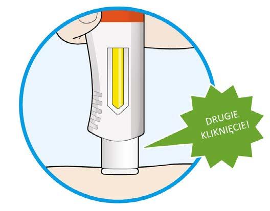 Jeśli całe okienko nie zmieni barwy na żółtą, nie podawać sobie samodzielnie drugiej dawki bez zasięgnięcia porady lekarza. 6.