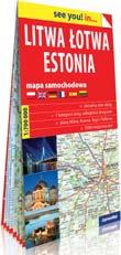 mapa 1:4 500 000 format: 11 x 24 po rozłożeniu: 136 x 95