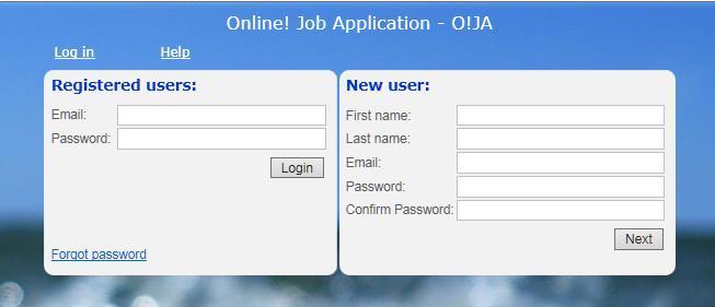 How to use it Log in or Register to O!JA To register at OJA! Provide all info as required and click Next.