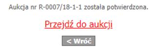 Po wejściu w Przydzielone aukcje można zobaczyć czasy rozpoczęcia konkretnych aukcji przypisanych dla danego wykonawcy.