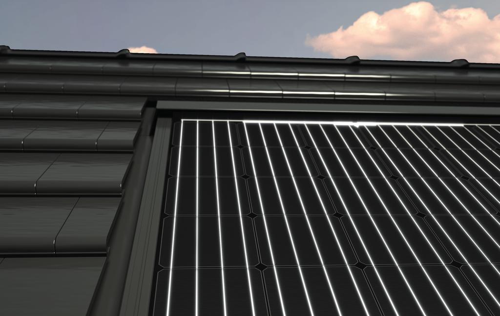 8 SOLARWATT Vision i EasyIn SYSTEM ZINTEGROWANY EASYIN. TWÓJ DACH PRACUJE DLA CIEBIE. Moduły fotowoltaiczne EasyIn zastępują standardowe dachówki.