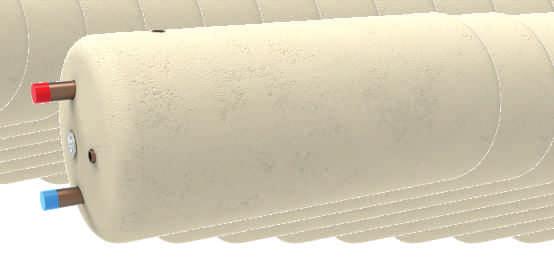 Wylt ciepłej wdy3/4" Wlt grącej wdy z C.O. 5/4" Anda magnezwa 5/4" Cyrkulacja Wylt grącej wdy z C.O.5/4" Wlt zimnej wdy 3/4" Zawór bezpieczeństwa Otwór na grzałkę elektryczną 5/4 WYMIENNIK Z WĘŻ.