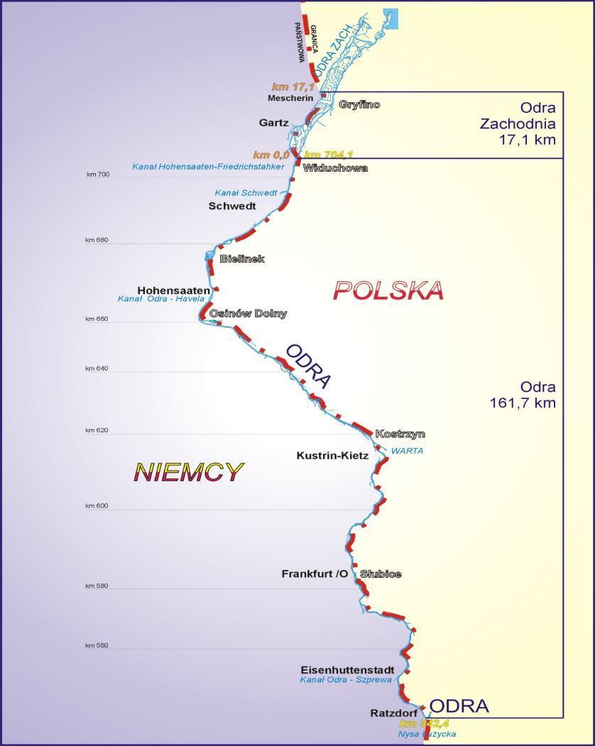 Charakterystyka i przebieg śródlądowych dróg wodnych będących w administracji PGW WP RZGW Szczecin Śródlądowe Drogi Wodne Administrowane przez RZGW Szczecin Szczeciński Węzeł Wodny W administracji