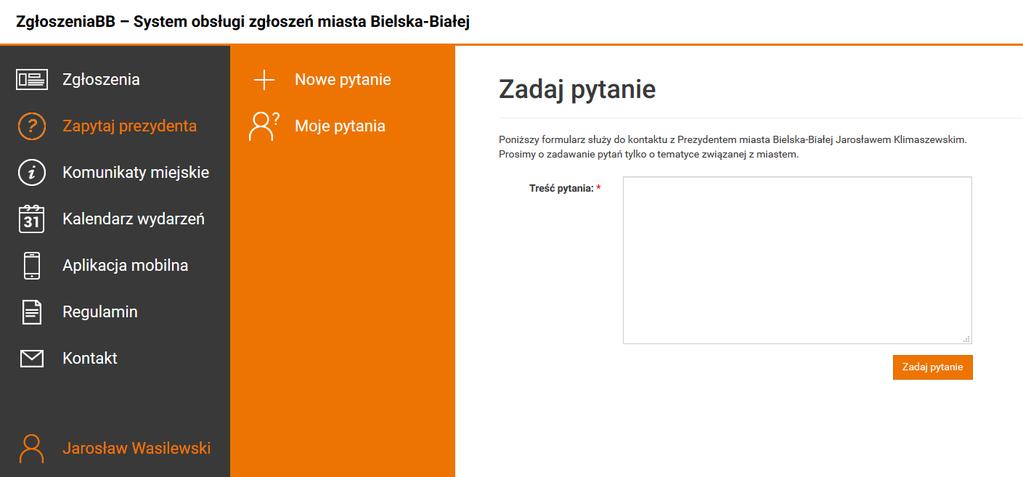 Lupe pytania Nowy kanał komunikacji z urzędem i instytucjami miejskimi Bezpośrednia komunikacja z