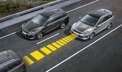 Asystent utrzymania pasa ruchu Kia Lane Keep Assist (LKA) System ostrzegania o zmęczeniu kierowcy Kia Driver Attention Assist (DAA) Dba o to, by zmęczony lub zdekoncentrowany kierowca nieświadomie