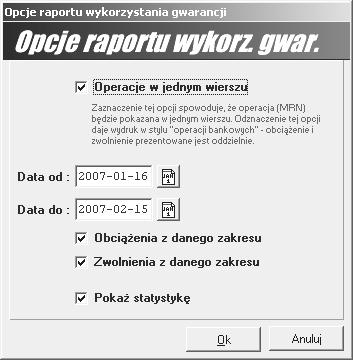 ncji pozwala wygenerować raport wykorzystania gwara