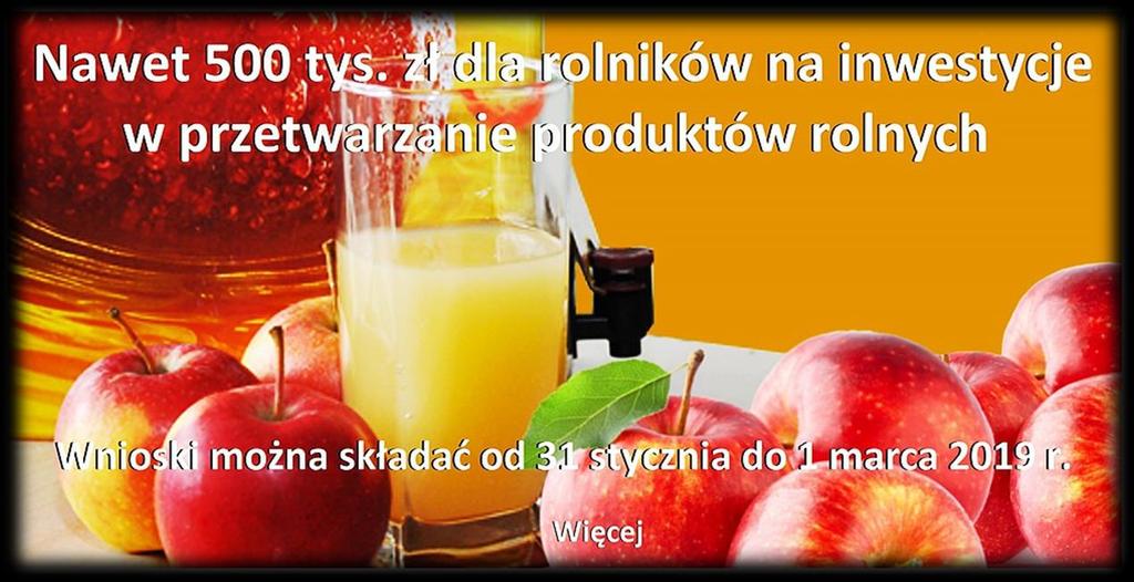 Ogłoszenie o naborze wniosków W dniu 31 grudnia 2018