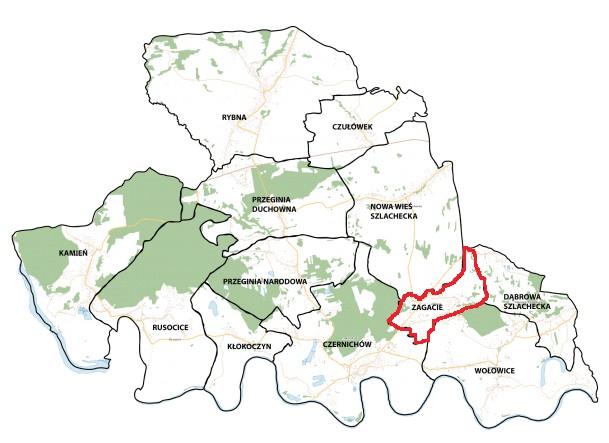komunikacyjnym, uporządkowanej strukturze własności oraz intensywnej rozbudowie infrastruktury komunalnej.