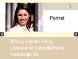 4. Naciśnij [SET], aby skonfigurować aparat zgodnie z ustawieniami dla wybranej sceny. Nastąpi powrót do trybu REC. Ustawienia dla wybranej sceny pozostają aktywne do momentu wyboru innej sceny.
