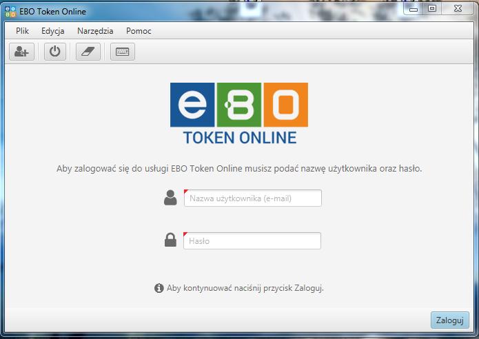 Rysunek 6: Logowanie do usługi EBO Token Online 4 Profile 4.
