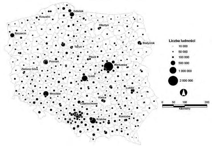 Struktura i typologia przestrzenna ludności Polski 97 Rys. 1.