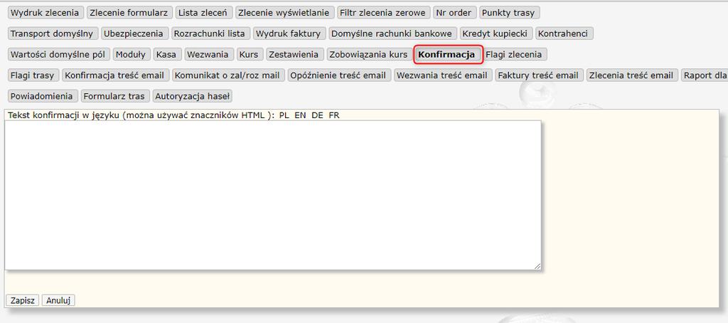 Ustawienia należy zapisać, wybierając przycisk Zapisz.